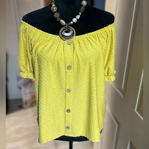 💛💛NWT-PHILOSOPHY SUPER CUTE GOLD RUSH BLOUSE SZ XS💛💛